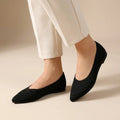 Mocassini traspiranti da donna in maglia | Eleganti scarpe slip-on con dettaglio a catena