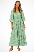 Fiorella | Women’s Floral Tiered Maxi Dress With Relaxed Fit