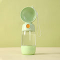 Portable Dog Water Bottle with Food Container for Walks Travel Hiking