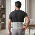 Unisex Adjustable Fabric Back Brace | Contoured Steel Support | Comfortable Posture Corrector