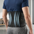 Orthèse dorsale en maille ajustable unisexe | Support lombaire confortable | Ceinture de correction de posture