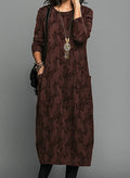 Women's Cozy Knit Midi Dress | Relaxed Long Sleeve with Pockets for Winter