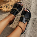 Women's Croc-Embossed Sandals | Elegant Comfortable Footwear for Summer