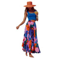 Women's Graphic Print Maxi Skirt | Relaxed Fit Ankle Length Summer Skirt