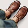 Women's Leather Mary Jane Shoes | Supportive Classic Orthopedic Footwear