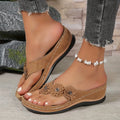 Women's Orthopedic Leather Sandals | Comfortable Slip-On Summer Footwear
