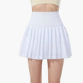 Women's Plain Woven Midi Skirt | Structured High Waist Pleated Design