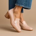 Women's Polished Leather Loafers | Elegant Slip-On Dress Shoes