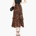 Women's Printed Woven Midi Skirt | Stylish Straight Cut with Side Split Design