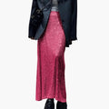 Women's Shimmering Sequin Maxi Skirt | High-Waisted Elegant Evening Wear