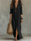 Women's Soft Cotton Maxi Dress | Flowing Relaxed Fit Summer Dress