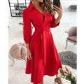 Women's Structured Fabric Blazer Dress | Elegant Tailored Belted Design