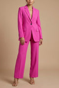 Completo Donna Sartoriale | Blazer Elegante con Pantaloni a Gamba Larga