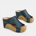 Women's Textured Open Toe Platform Sandals | Stylish Casual Wedge Shoes for Summer