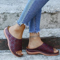 Women's Vintage Cushioned Sandals | Orthopedic Comfort Walking Shoes | Elegant Adjustable Fit