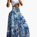 Women's Woven A-Line Skirt | Comfortable Long Pull-On Design with Pockets