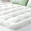 Bamboo Mattress Topper - Deep Pocket Quilted Mattress Pad 135 x 190cm