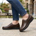Men's Genuine Leather Casual Loafers | Elegant Handcrafted Flat Shoes