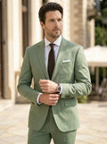 Men's Lightweight Fabric Suit | Classic Slim Fit All-Season Attire