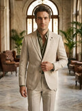 Men's Lightweight Fabric Summer Suit | Slim-Fit Breathable Formal Attire