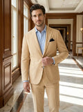 Milo Men's Suit | Lightweight Pinstripe, Slim Fit for Weddings
