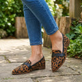 Women's Elegant Leather Loafers | Chic Black Penny Loafers for Everyday Wear