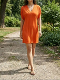 Women's Flowy Fabric Maxi Dress | Elegant Tummy-Hiding Summer Dress