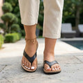 Women's Lightweight Fabric Mules | Comfortable Summer Toe Separator Sandals