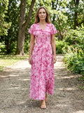 Women's Lightweight Floral Maxi Dress | Elegant Flowing Summer Style