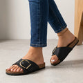 Women's Cushioned Comfort Slides | Adjustable Open-Toe Casual Footwear