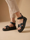 Women's Platform Sandals | Stylish Criss-Cross Ankle Strap Shoes