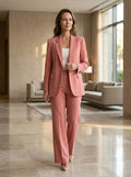 Ensemble blazer et pantalon sur mesure pour femme | Élégant ensemble deux pièces toutes saisons