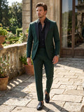 Zachary | Men’s Satin Tailored Suit With Slim Fit Trousers