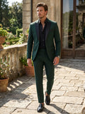 Costume ajusté en satin pour hommes | Pantalon slim élégant pour événements formels