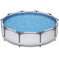 10ft Round Frame Pool | 305cm Family Swimming Pool with Steel Frame | Above Ground Garden Pool