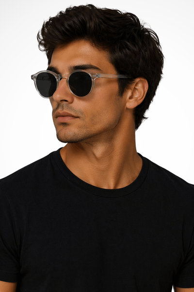 Caleb | Sleek Minimalist Round Sunglasses 0