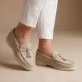 Liezel | Women’s Elegant Suede Loafers With Tassel Accent