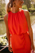 Women's Breathable Cotton Midi Dress | Polished Elegant Summer Style
