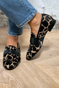 Women's Cow Print Loafers | Cozy Chic Slip-On Shoes | Comfortable Everyday Footwear