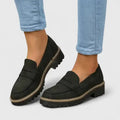 Women's Ergonomic Leather Loafers | Comfortable Classic Slip-On Shoes