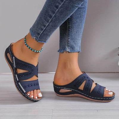 Womens Gel-Infused Orthopedic Sandals | Comfortable Breathable Slip-Resistant Footwear 1
