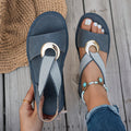 Women's Lightweight Casual Flat Sandals | Comfortable Slip-On Summer Footwear