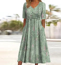 Women's Lightweight Floral Print Summer Dress | Breezy A-Line Style