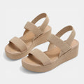 Women's Woven Platform Sandals | Stylish Open Toe Casual Footwear for Summer