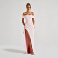 Josephine | Women’s Off-Shoulder Maxi Dress With High Side Slit