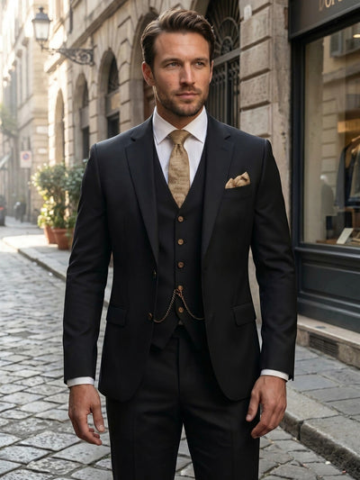Benjamin | Men’s Tailored Three-Piece Business And Occasion Suit LondonLaneStore