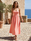 Cynthia | Elegant Flared Wedding Guest Midi Dress