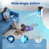 Portable tower fan and air cooler with humidifier function, compact and portable design by London Lane Store.
