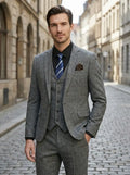 Men's Premium Acetate Tuxedo Suit | Elegant Slim Fit 3-Piece Formal Attire