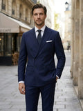 Men's Woven Wedding Suit Set | Elegant Double Breasted Formal Attire